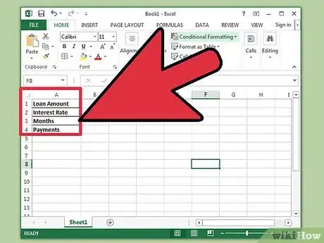 Image intitulée Prepare Amortization Schedule in Excel Step 2