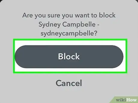 Image intitulée Block Someone on Snapchat Step 6