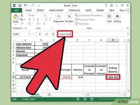 Image intitulée Prepare Amortization Schedule in Excel Step 8