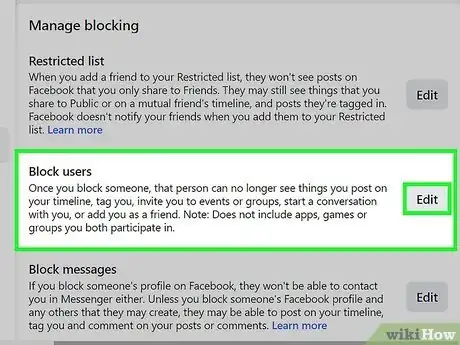 Image intitulée Unblock Someone on Facebook Step 14