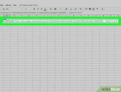 Image intitulée Pull Data from Another Sheet on Google Sheets on PC or Mac Step 13
