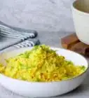 préparer du riz jaune