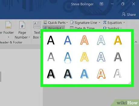Image intitulée Bend Words in MS Word Step 5