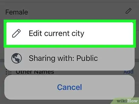 Image intitulée Change Your Location on Facebook Step 7