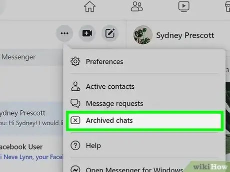 Image intitulée Delete Archived Messages on Facebook Step 5