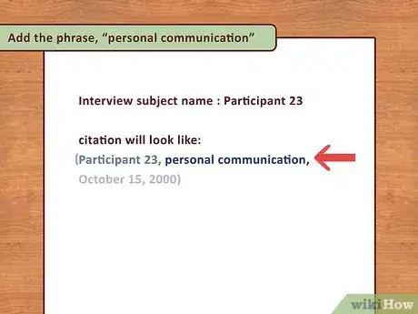 Image intitulée Cite an Interview in APA Step 5