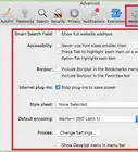 modifier les paramètres généraux dans Safari