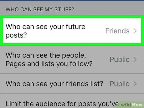 Image intitulée Make Facebook Private Step 6