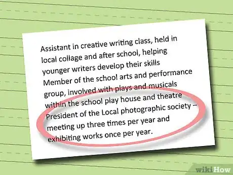 Image intitulée Write a College Resume Step 13