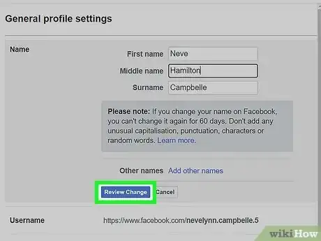 Image intitulée Change Your Name on Facebook Step 17