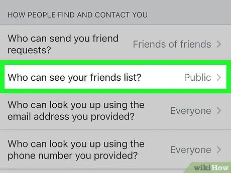 Image intitulée Hide Friends on Facebook Step 6