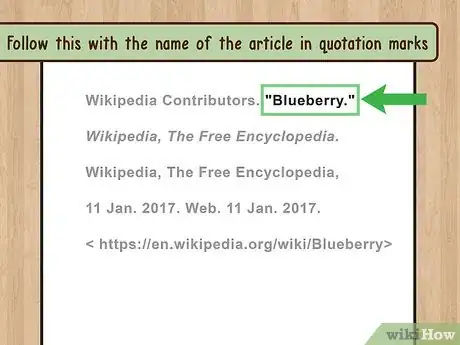 Image intitulée Cite a Wikipedia Article in MLA Format Step 2