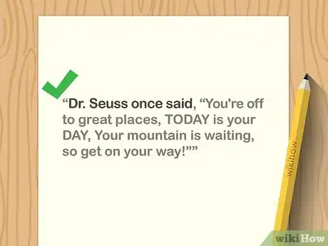 Image intitulée Start a Graduation Speech Step 11