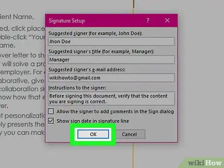 Image intitulée Add a Digital Signature in an MS Word Document Step 6