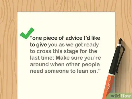 Image intitulée Start a Graduation Speech Step 17