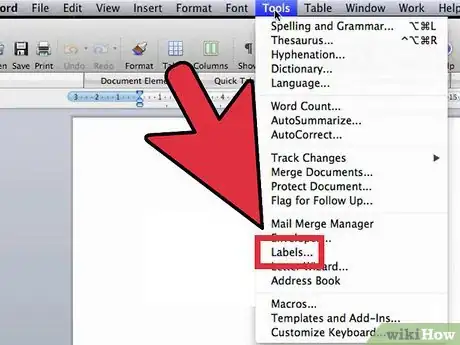 Image intitulée Create Labels in Microsoft Word Step 2