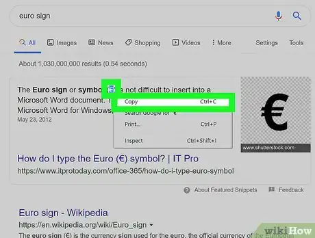 Image intitulée Type the Euro Symbol Step 4