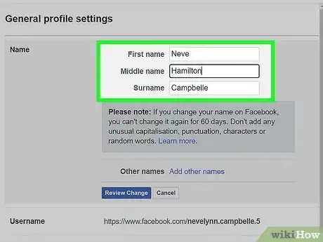 Image intitulée Change Your Name on Facebook Step 16