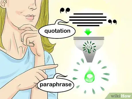Image intitulée Paraphrase Quoted Material Step 1