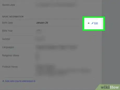 Image intitulée Hide Your Birthday on Facebook Step 25