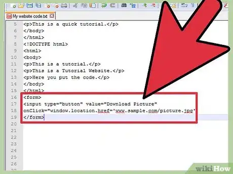 Image intitulée Create a Download Button Step 5