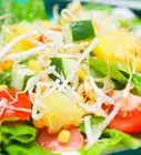faire une salade de légumes