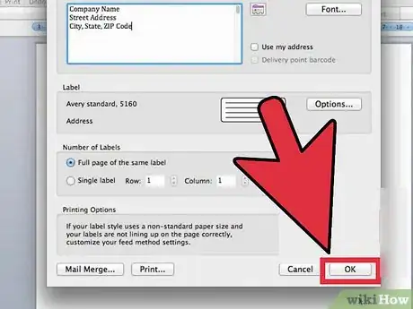 Image intitulée Create Labels in Microsoft Word Step 6
