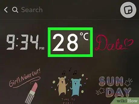 Image intitulée Add the Temperature on Snapchat Step 5