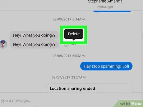 Image intitulée Delete Messages on Facebook Messenger Step 13