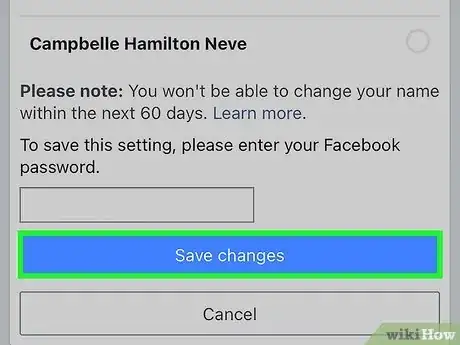 Image intitulée Change Your Name on Facebook Step 10