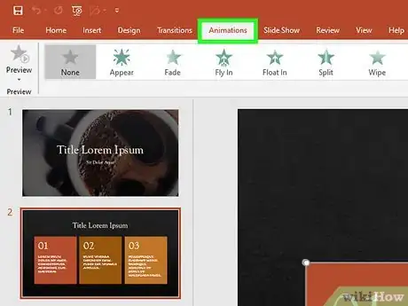 Image intitulée Add Animation Effects in Microsoft PowerPoint Step 3
