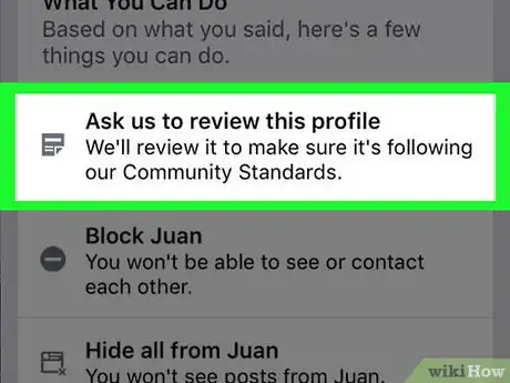 Image intitulée Report Someone on Facebook Step 7