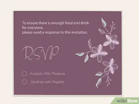 Image intitulée Ask Guests to RSVP on Invitations Step 9