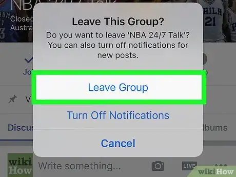 Image intitulée Leave a Facebook Group Step 7