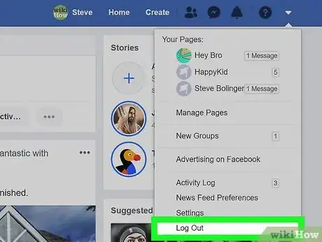 Image intitulée Log Out of Facebook Step 2