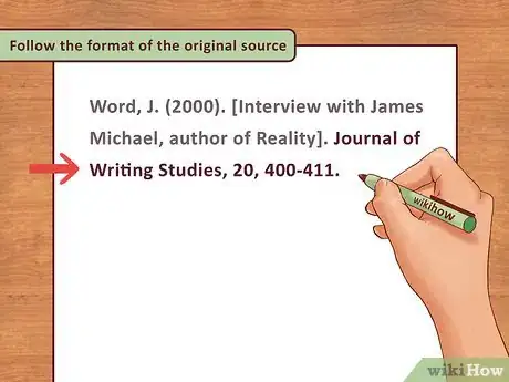Image intitulée Cite an Interview in APA Step 14