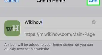 ajouter un raccourci vers un site web sur l'écran d'accueil d'un iPhone