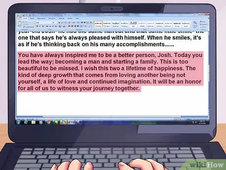 Image intitulée Write a Wedding Speech Step 4