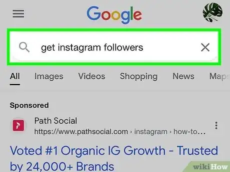 Image intitulée Get Fake Followers on Instagram Step 1