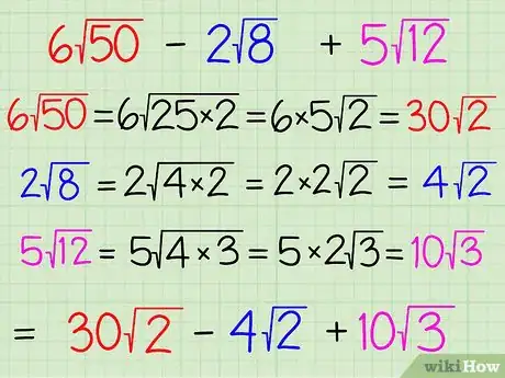 Image intitulée Add and Subtract Square Roots Step 1