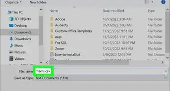 créer un fichier CSV