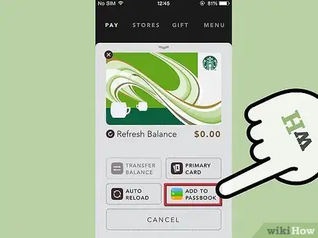 Image intitulée Add a Starbucks Card to Passbook Step 5
