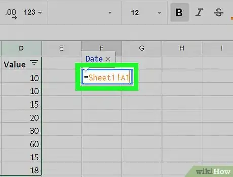 Image intitulée Pull Data from Another Sheet on Google Sheets on PC or Mac Step 5