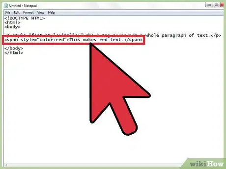 Image intitulée Use Font Color Tags in HTML Step 8