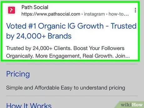 Image intitulée Get Fake Followers on Instagram Step 2