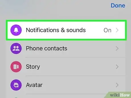 Image intitulée Turn Off Facebook Messenger Notifications Step 2