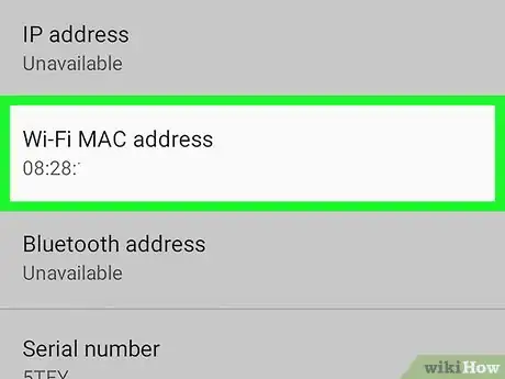 Image intitulée Find Your Mac Address on Android Step 4