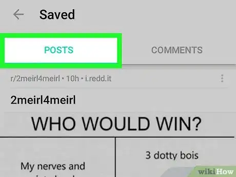 Image intitulée View Saved Posts on Reddit on Android Step 5