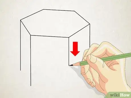 Image intitulée Draw a Hexagonal Prism Step 2