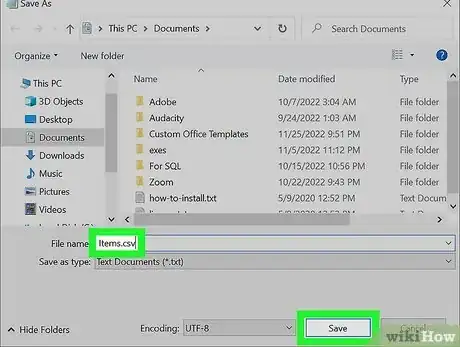 Image intitulée Create a CSV File Step 12